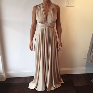 Two Birds oyster maxi dress